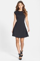 Thumbnail for your product : Halogen Ottoman Knit Fit & Flare Dress
