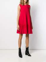 Thumbnail for your product : Valentino lace panel pleated dress