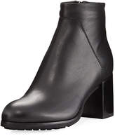 Thumbnail for your product : Aquatalia Everett Grained Leather Block-Heel Boot
