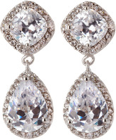 Thumbnail for your product : Kenneth Jay Lane CZ by Cushion & Teardrop Cubic Zirconia Earrings