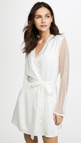 Thumbnail for your product : Flora Nikrooz Showstopper Charmeuse Robe With Lace