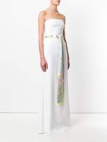 Thumbnail for your product : Emilio Pucci scarf belted strapless gown