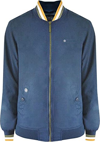 Lambretta Mens Triple Tipped Monkey Bomber Jacket Dress Blue