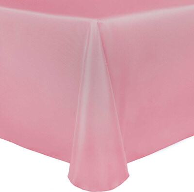 Ultimate Textile -10 Pack- Bridal Satin 108 X 156-Inch Rectangular Tablecloth Peppermint Pink