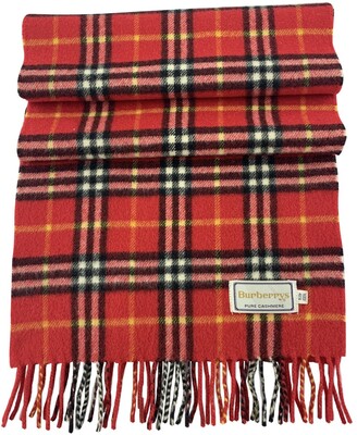 Burberry red Cashmere Scarves