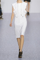 Thumbnail for your product : Chloé Organza-ruffled crepe dress