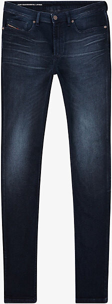 Mens 01 1979 Sleenker Logo-Patch Slim-Leg Stretch-Denim Jeans 31
