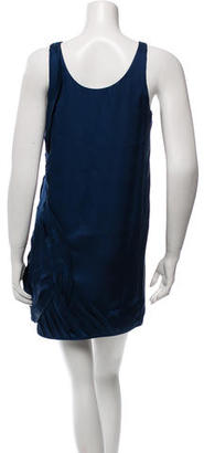 Doo.Ri Pleat-Accented Silk Dress