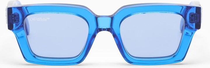 off white virgil sunglasses blue