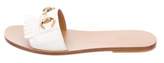 Thumbnail for your product : Gucci Malaga Slide Sandals gold Malaga Slide Sandals