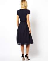 Thumbnail for your product : ASOS Simple Midi Skater Dress With Belt
