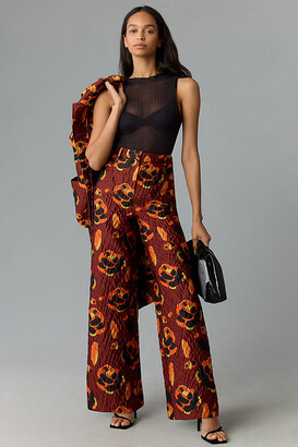 Dolce & Gabbana Beige Floral Brocade High Waist Trouser Cropped Pants –  AUMI 4