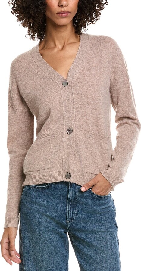 InCashmere Box Wool & Cashmere-Blend Cardigan