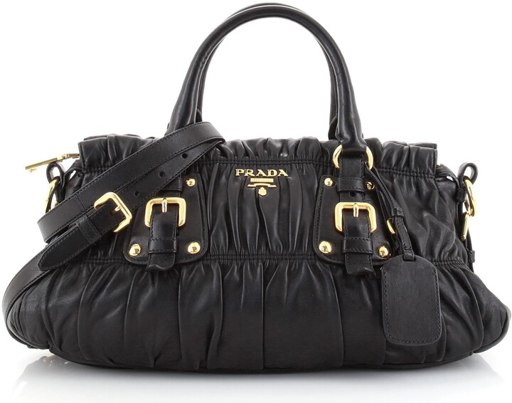 prada gaufre leather