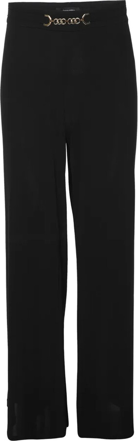 ELENA MIRO` Chain jersey trousers