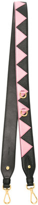 Prada triangle pattern shoulder strap - women - Leather - One Size