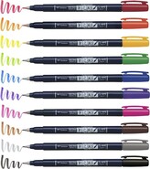 Thumbnail for your product : Tombow Fudenosuke Colors Calligraphy Pens Set 10 Pack