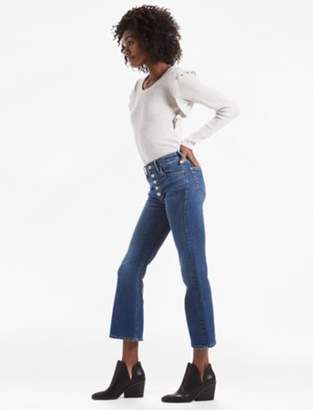 Lucky Brand BRIDGETTE CROP FLARE JEAN WITH EXPOSED BUTTON FLY