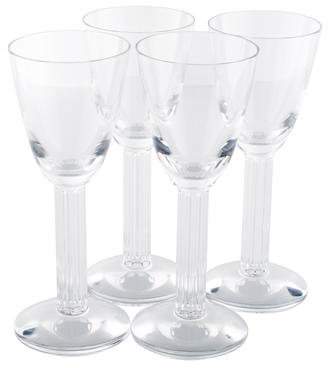 Baccarat 4-Piece Lyra White Wine Glasses