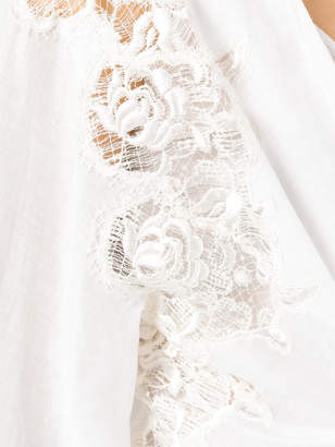 Ermanno Scervino lace detail knot blouse