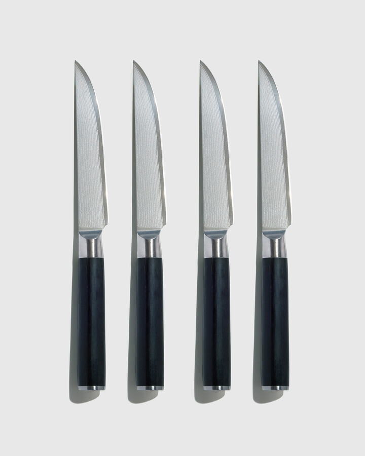 Quince Essential Japanese Damascus Steel Steak Knife Set