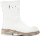 Thumbnail for your product : Ann Demeulemeester White Canvas Billie Boots