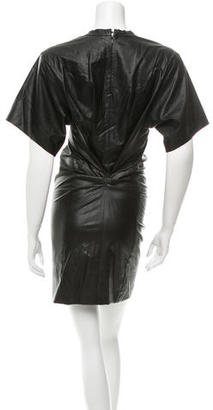Etoile Isabel Marant Vegan Leather Mini Dress