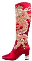 Thumbnail for your product : Gucci 2017 Candy Dragon Knee-High Boots w/ Tags