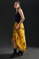 Thumbnail for your product : Geisha Designs Horse Applique Maxi Skirt Gold