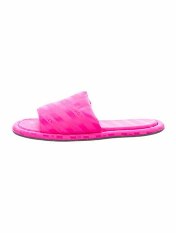 Balenciaga Printed Slides Pink - ShopStyle