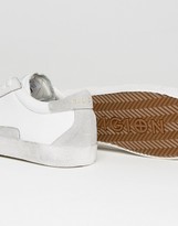Thumbnail for your product : Religion Downtown Leather Sneakers With Suede Detail