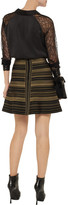 Thumbnail for your product : Herve Leger Striped bandage skirt
