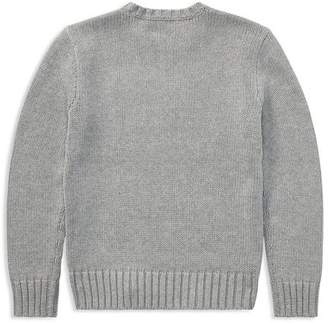 Ralph Lauren Boys' Intarsia Flag Sweater - Big Kid