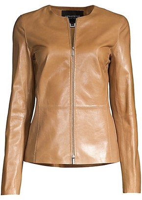 Lafayette 148 New York Kayla Leather Jacket