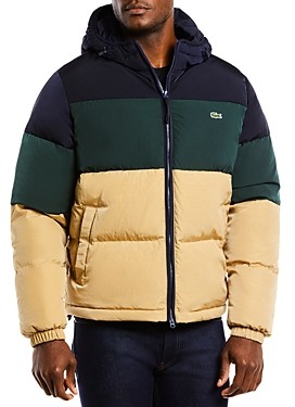 Lacoste Colorblocked Puffer Jacket - ShopStyle Outerwear