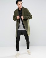 Thumbnail for your product : ASOS Overcoat in Khaki