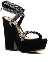 Thumbnail for your product : Alexandre Vauthier Braided 140mm Platform Sandals