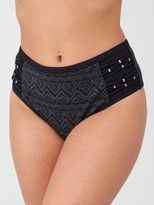 Thumbnail for your product : Dorina Corfu Curves Crochet High Leg High Waist Brief - Black