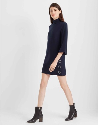 mock neck knit dress