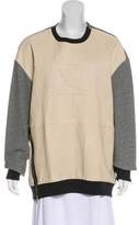 Thumbnail for your product : 3.1 Phillip Lim Leather Embroidered Sweatshirt