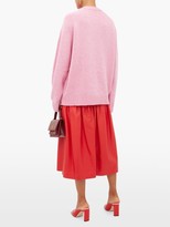 Thumbnail for your product : Christopher Kane Octopus Tie-front Wool Sweater - Light Pink