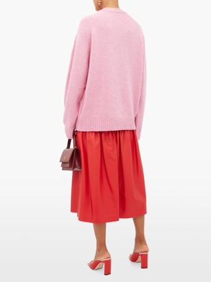 Christopher Kane Octopus Tie-front Wool Sweater - Light Pink