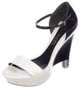 Thumbnail for your product : Chanel Patent Wedge Sandals