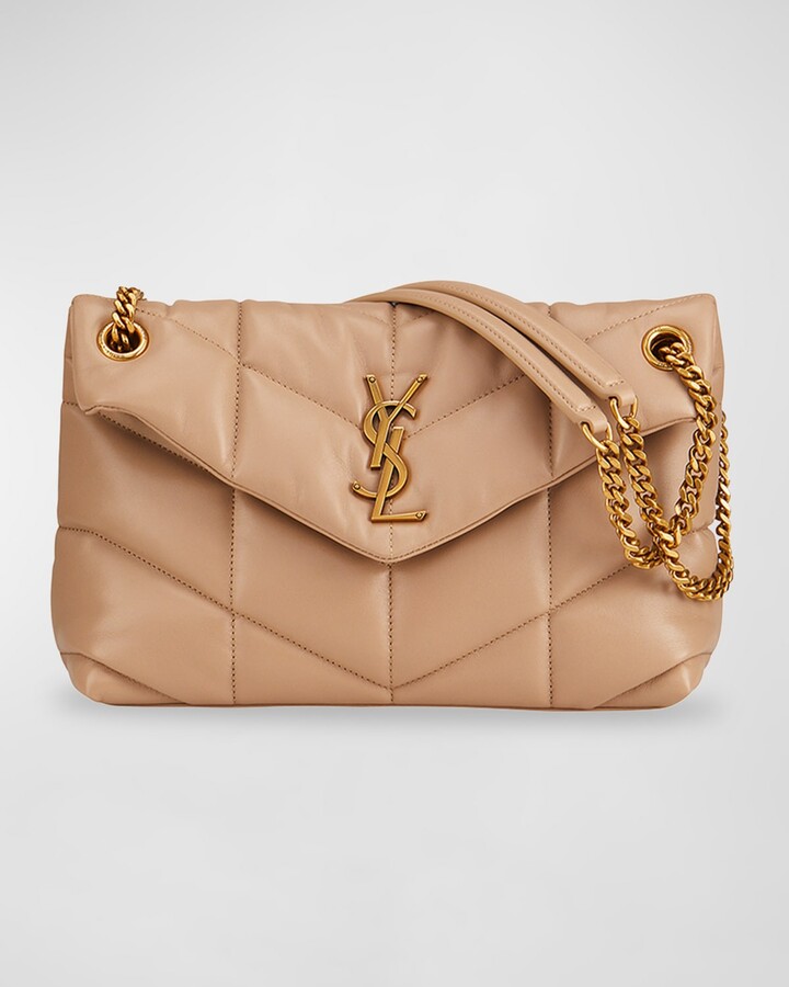 Saint Laurent Lou Puffer Small Shoulder Bag in Quilted Leather