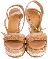 Thumbnail for your product : Chloé Raffia Wedges
