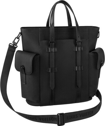 Louis Vuitton Black Leather Aerogram Takeoff Messenger Bag - ShopStyle
