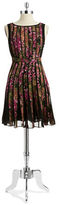 Thumbnail for your product : Adrianna Papell Plus Floral A Line Dress