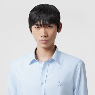 Burberry Classic Fit Embroidered EKD Cotton Oxford Shirt