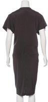 Thumbnail for your product : Zero Maria Cornejo Silk Cold-Shoulder Dress
