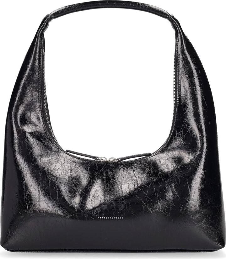 Marge Sherwood Patent Leather Handle Bag - Black Shoulder Bags, Handbags -  WMSHE20202